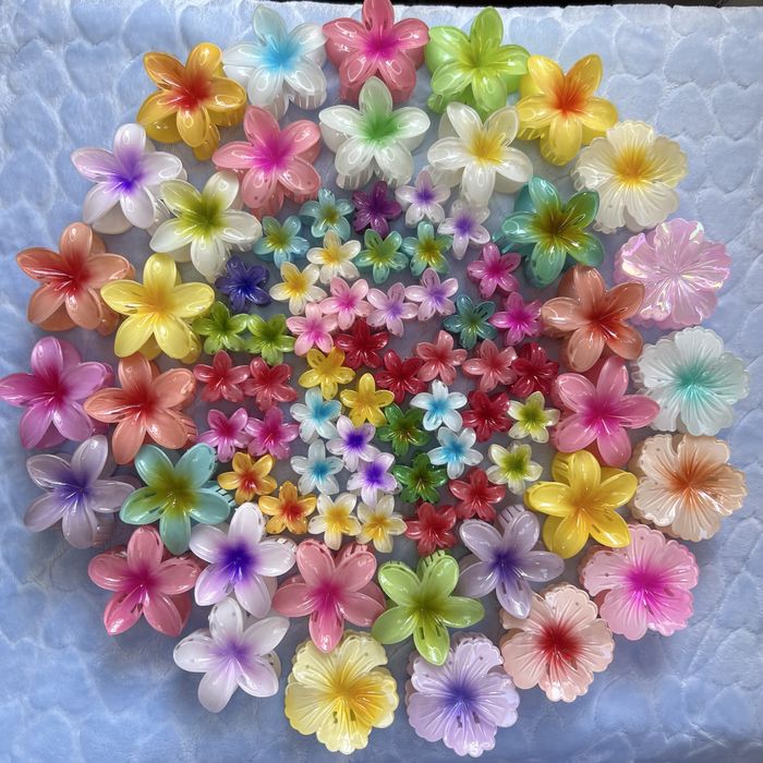 Крабик плюш, крабик квітка, крабики, крабік, гавайська квітка, заколка