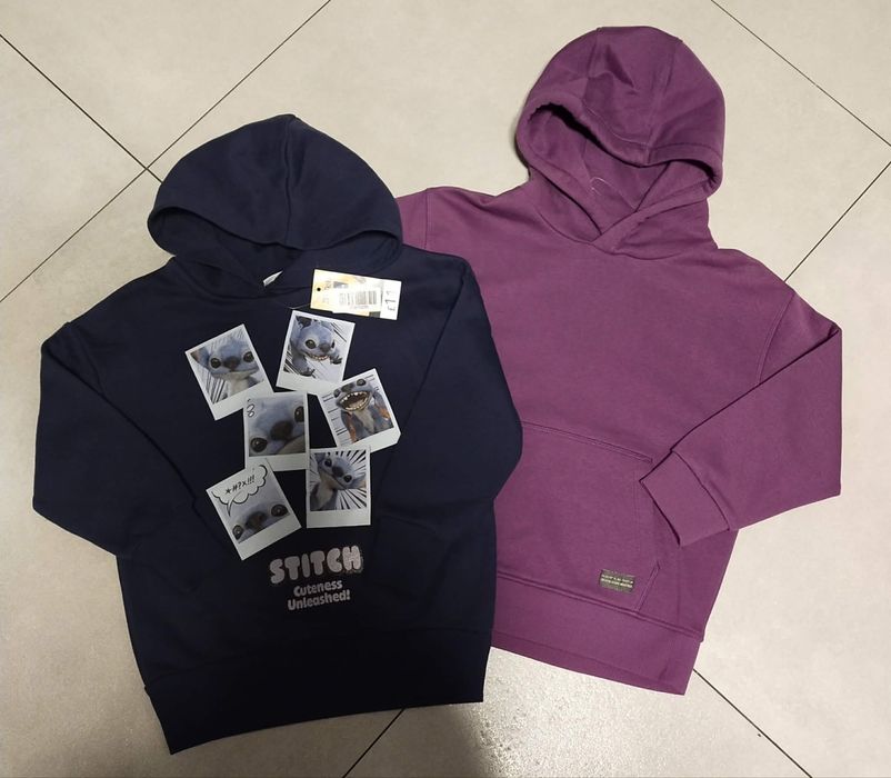 2x bluza z kapturem