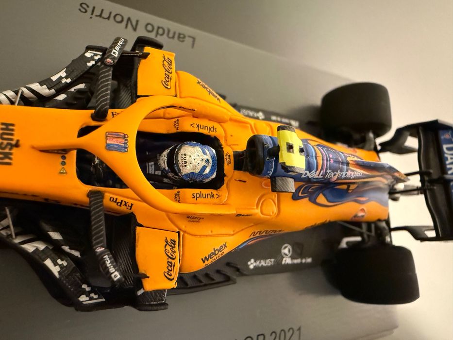 Lando Norris, Miniatura Spark 1:43, Mclaren Abu Dhabi 2021