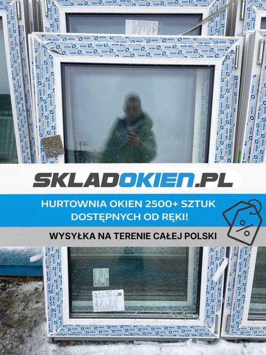 Okno PCV PVC 86x113 / 90x120 BIAŁE HIT cenowy PROMOCJA super cena!!!