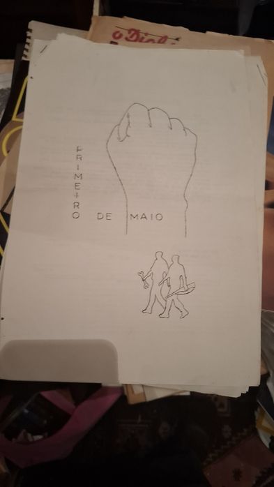 Lote papelada pre revolução 25 abril clandestino