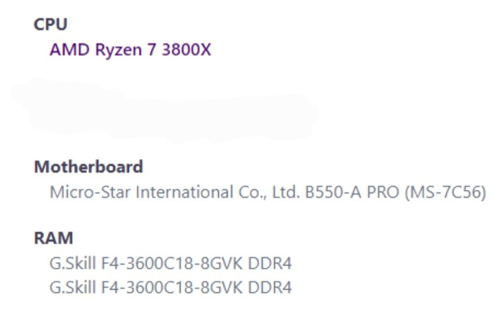 Bundle Upgrade: Ryzen 7 3800X + MSI B550-A PRO  + Wi-Fi/BT + 16GB RAM 3600mHz  [Negociável]