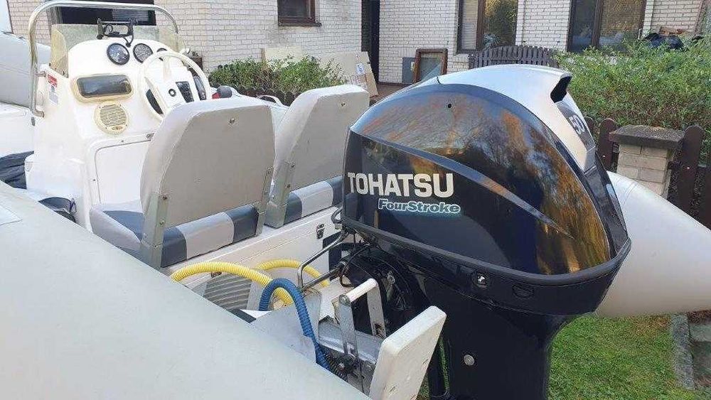 RIB ZEBEC 5.20 m z silnikiem Tohatsu 50 KM w stanie idealnym