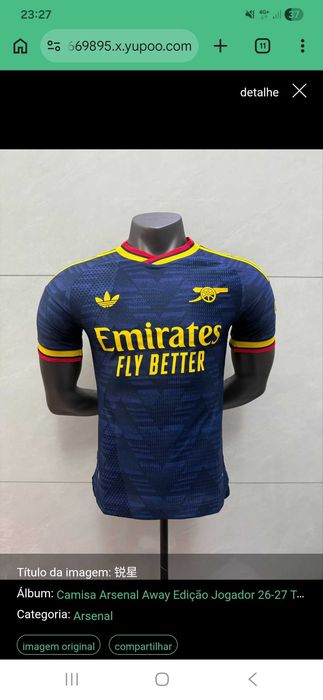 Camisola futebol