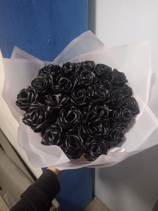 Букет з атласних стрічок