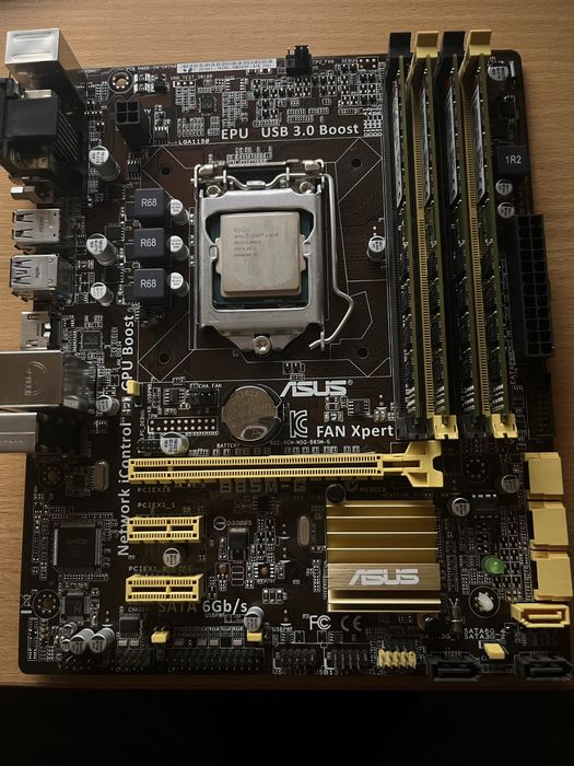 Комплект i3-4150, Asus B85M, 16gb DDR3 1600.