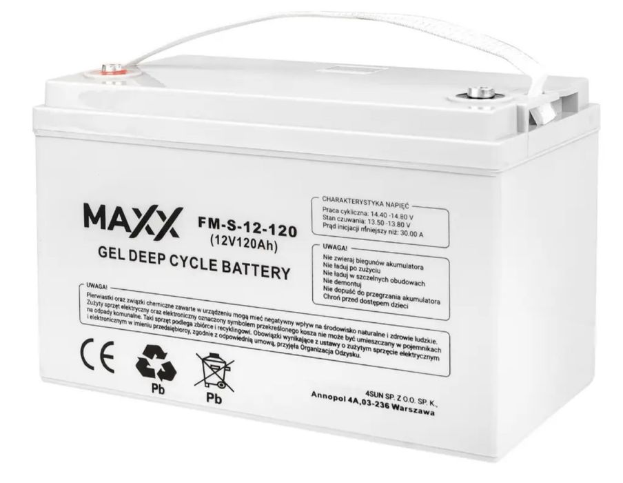 Гелевий акумулятор GEL DEEP CYCLE MAXX 100 120 (SJAh 12V 4SUN