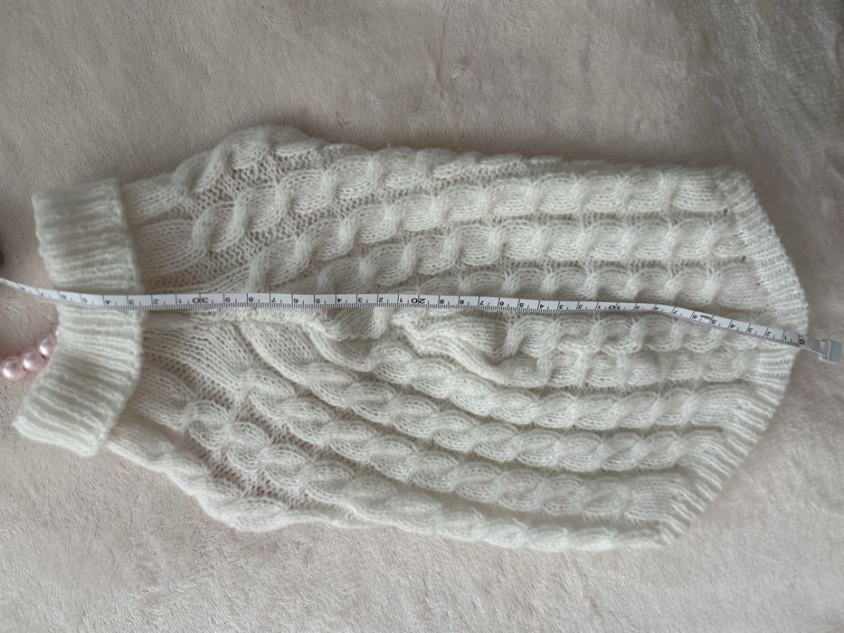 Sweter biały dla psa