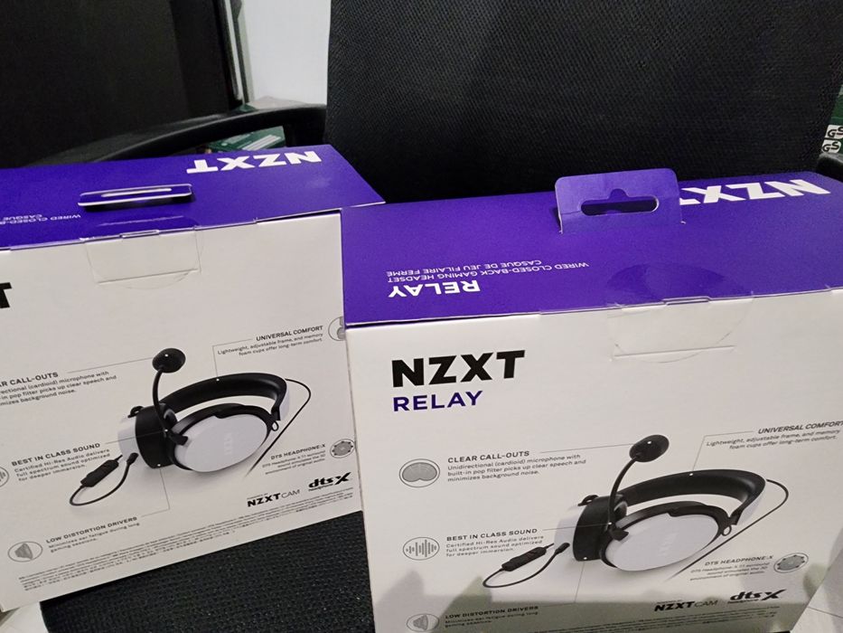 Headset NZXT Relay DTS Headphone Branco