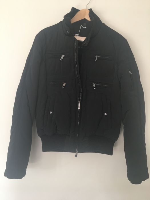 Куртка-бомбер демисезон HETREGO оригинал  Мужская осень весна черн 48р