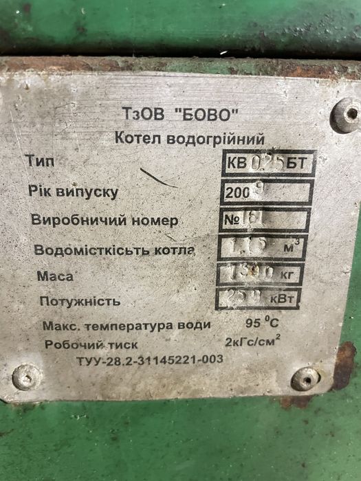 Котел твердопаливний