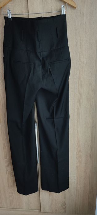 Spodnie klasyczne eleganckie Mango Suit wysoki stan M