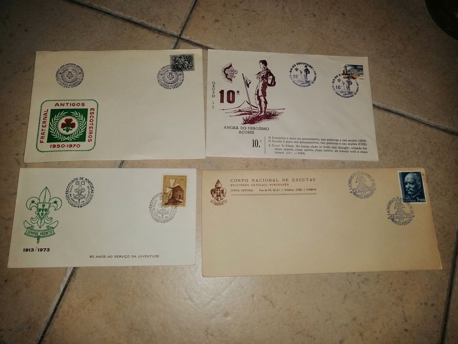 Envelopes antigos CTT Escutismo