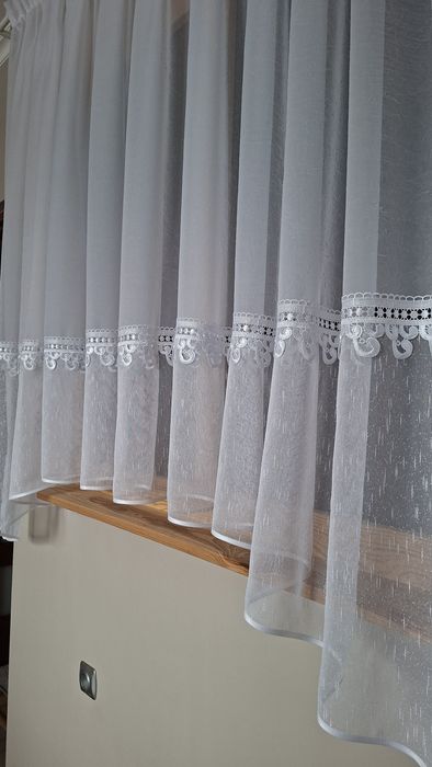 Firanka firana  zestaw balkonowy  bez prasowania  !