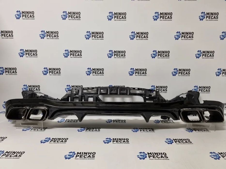 Difusor Traseiro Mercedes Class E(W213)Look E63 AMG(Ponteiras Pretas)