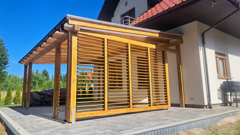 Pergole zadaszenie tarasu zabudowa tarasu wiaty tarasy drewniane