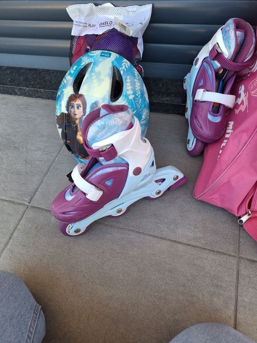 Patins em linha menina e acessórios calça do 26 ao 30