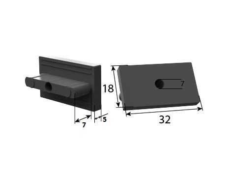 Klips do desek kompozytowych plus wkręt do aluminim 100szt