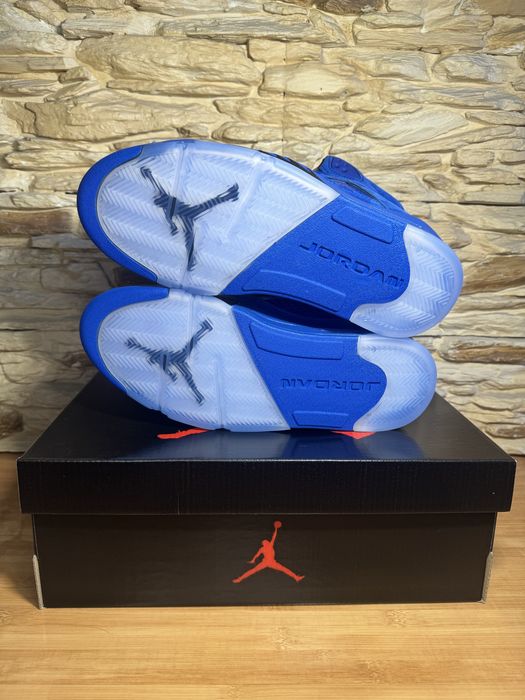 Кросівки Air Jordan 5 Retro Blue Suede р40-44