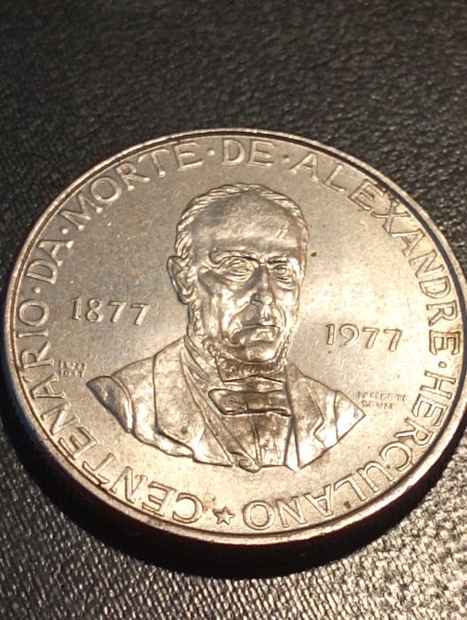 25 escudos Centenario falecimento de Alexandre Herculano Portugal	1977