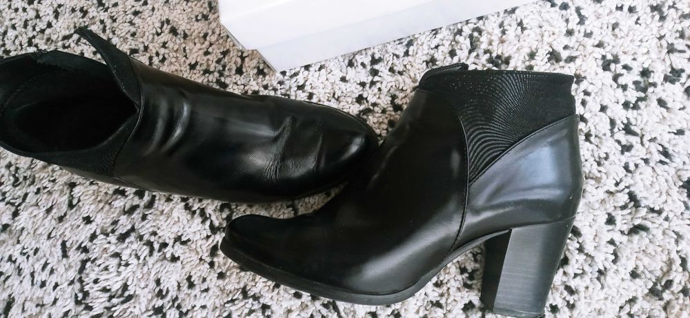 Botki skórzane r.40