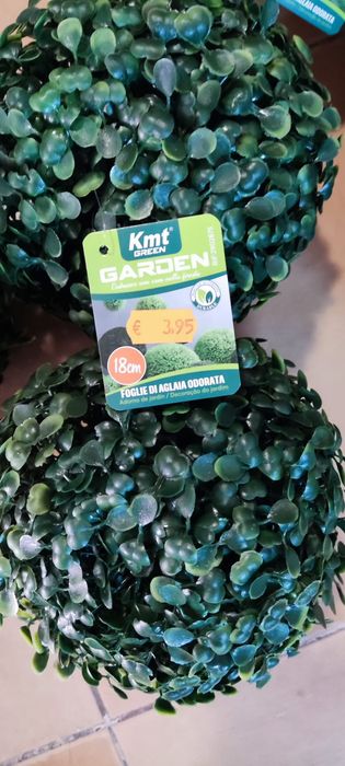 6 Buxos / 6 bolas de jardim artificial NOVAS