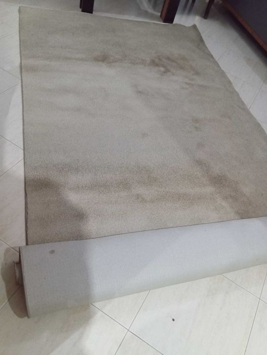2 Tapetes Bege/Pérola para Sala ou Quarto  1,64cm x 3,15