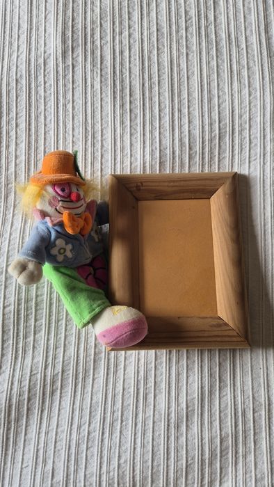 Molfura com palhaço de tecido