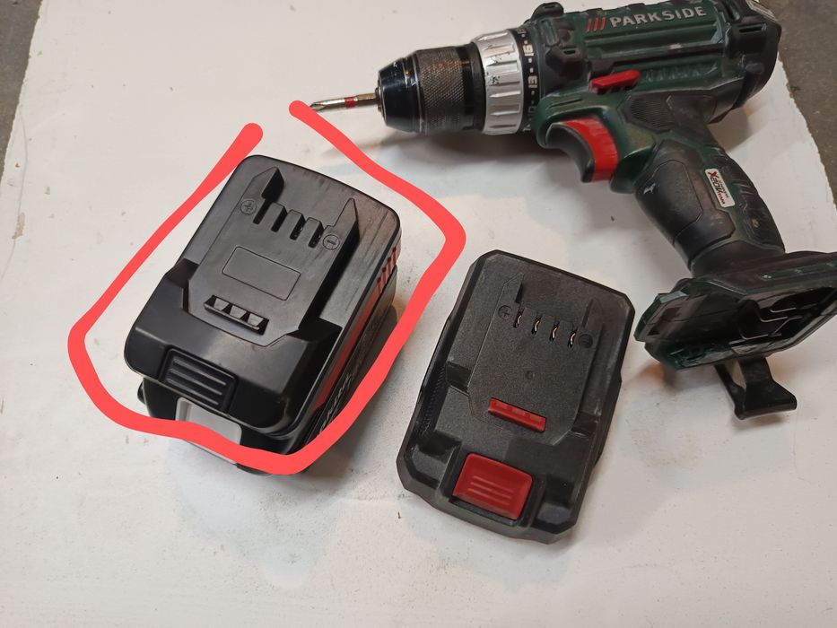 Adaptador de bateria Makita para Parkside