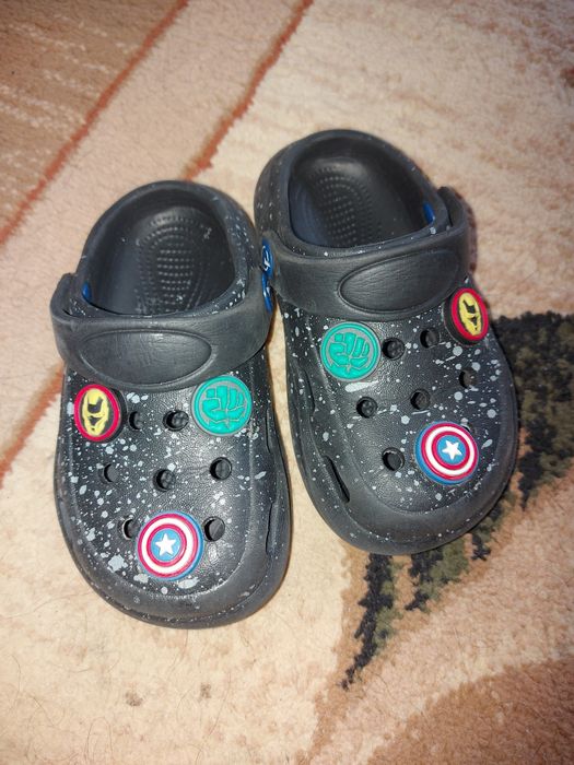 Кроксы черные 14см