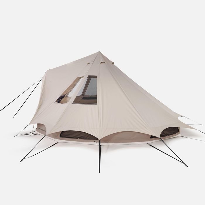 Tenda de campismo tipi 5 lugares 2 quartos, Tepee 5.2 Polialgodão