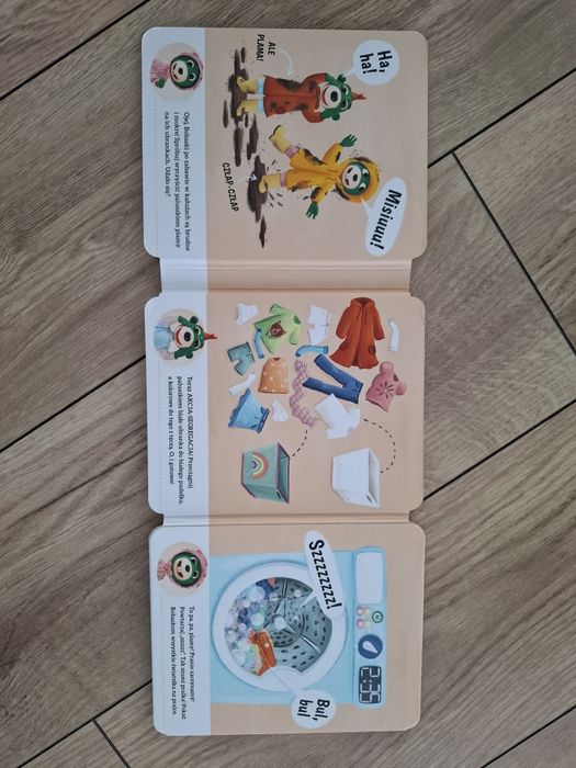 Rozkładana Książka - Pralka - Bobaski i Miś / Trefl