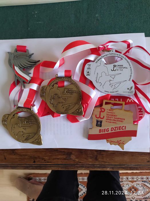 Medale z okazji kampinoskich  patriotycznych biegów i marszów