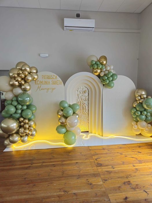 Ścianka balonowa komunie chrzest urodziny