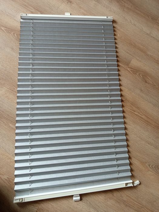 Rolety plisowane półzaciemniające kolor szary