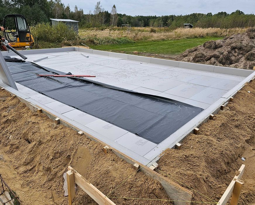 Płyta fundamentowe  fundamenty punktowe pod domy domki garaze