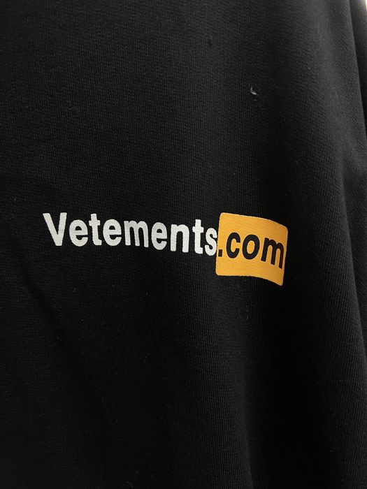 Худі Vetements.com Logo XXX Black