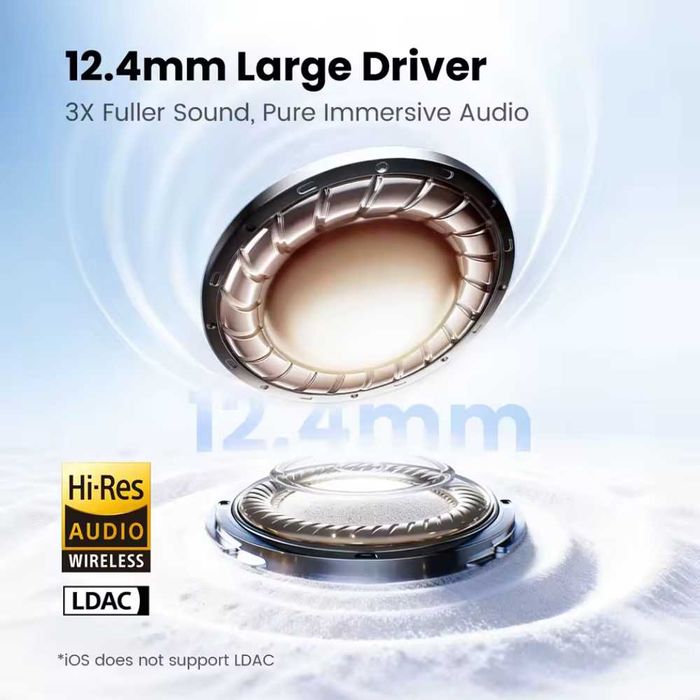 Навушники HAYLOU Flowbuds N55 LDAC Hi-Res Audio 54dB ANC IPX5 Black