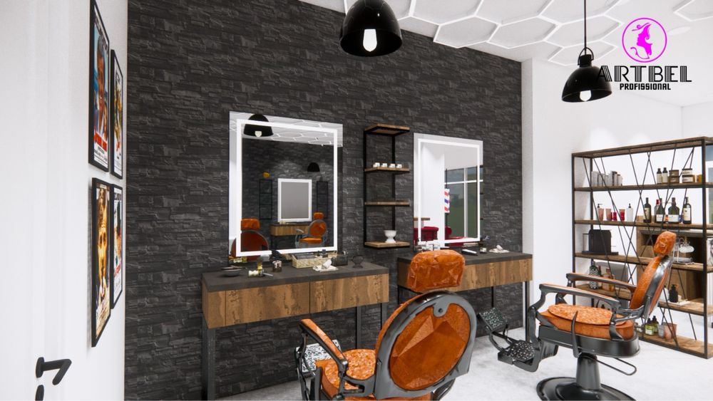 Mobiliario barbearia