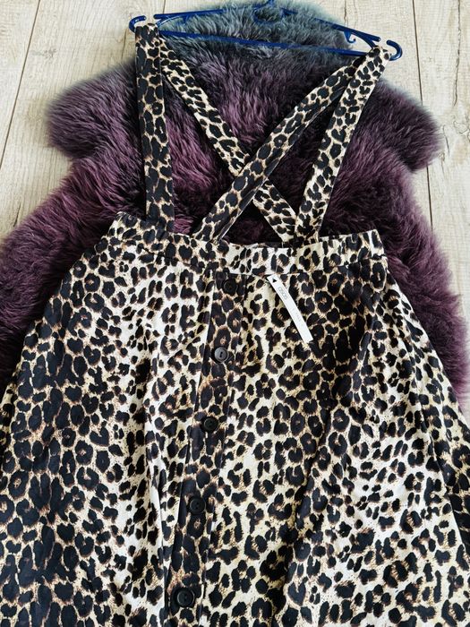 Брендова Леопардова юбка з брительками