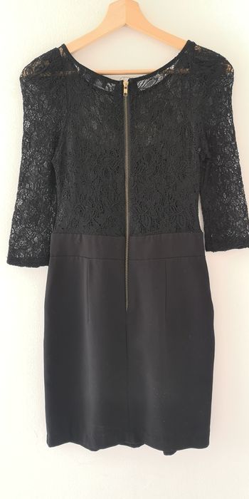 Vestido de renda preto