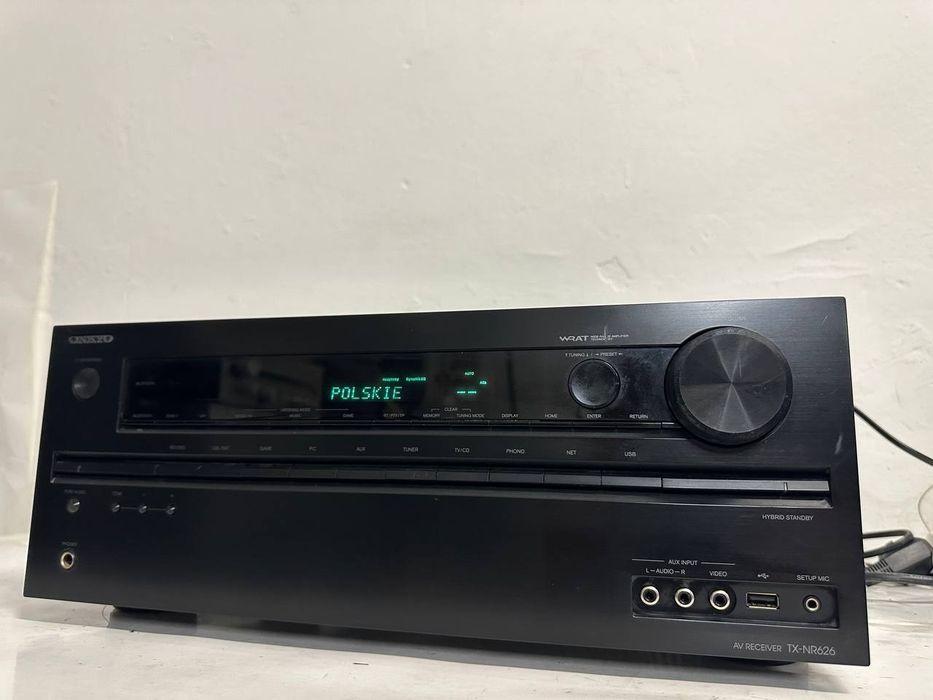 Amplituner kina domowego Onkyo TX-NR626 | 7.2 | HDMI 4K | Wi-Fi | Bluetooth | Dolby TrueHD | DTS-HD Master Audio | Audyssey | WRAT