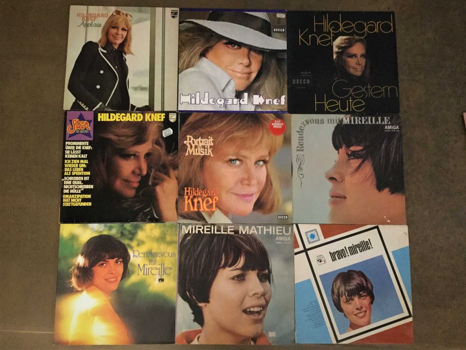 Mireille Mathieu, Hildegard Knef (Club Edition) 9LP Dobre Winyle