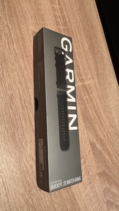 NOWY - Garmin oryginalny Pasek QuickFit 26 mm Nylonowy czarny
