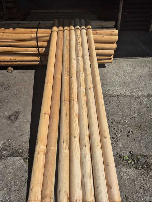 Półwałek  Półpalisada  Połowica Bale Drewniane Toczone Rygiel Zastrzał