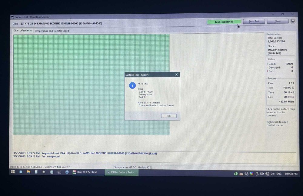 512GB SSD SamsungSATA M.2