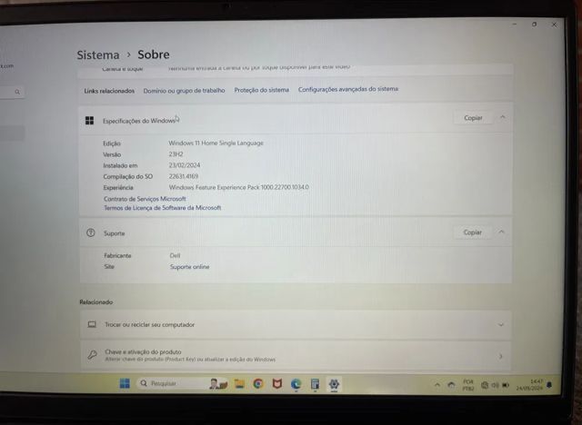 Notbook DELL Geraçao 12 I5-1235U 8Gb 512Gb-em perfeito estado