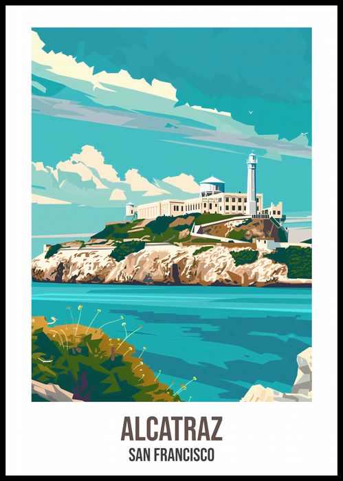 Plakat 59,4x84,1cm Alcatraz