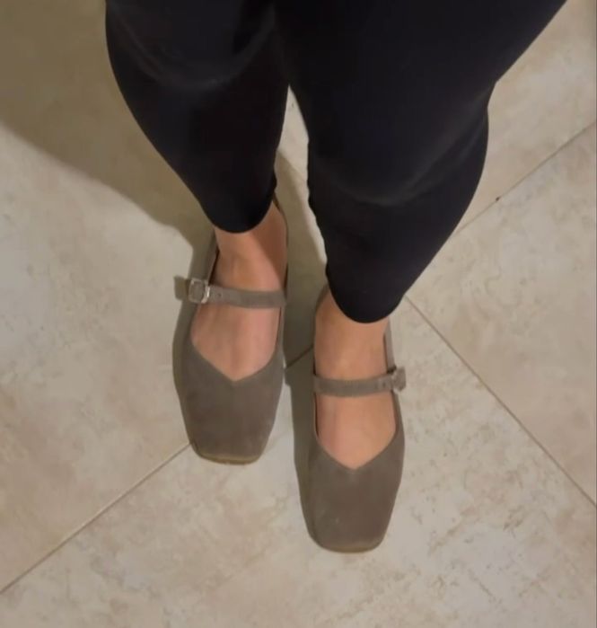 Замшеві балетки жіночі туфлі 37 розмір