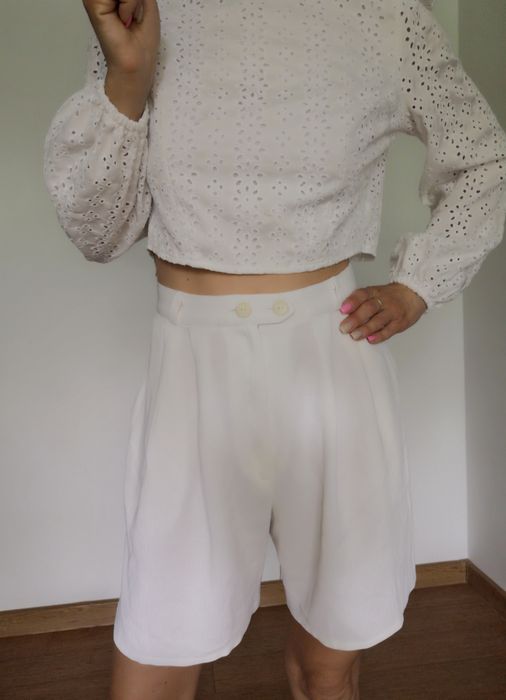 Spodenki materiałowe szorty krótkie Sarah 40 dzień lato letnie plaża